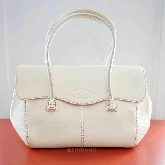 Tod's Handbags - Tod's Corniche Wave Genuine Leather East West Shoulder Bag